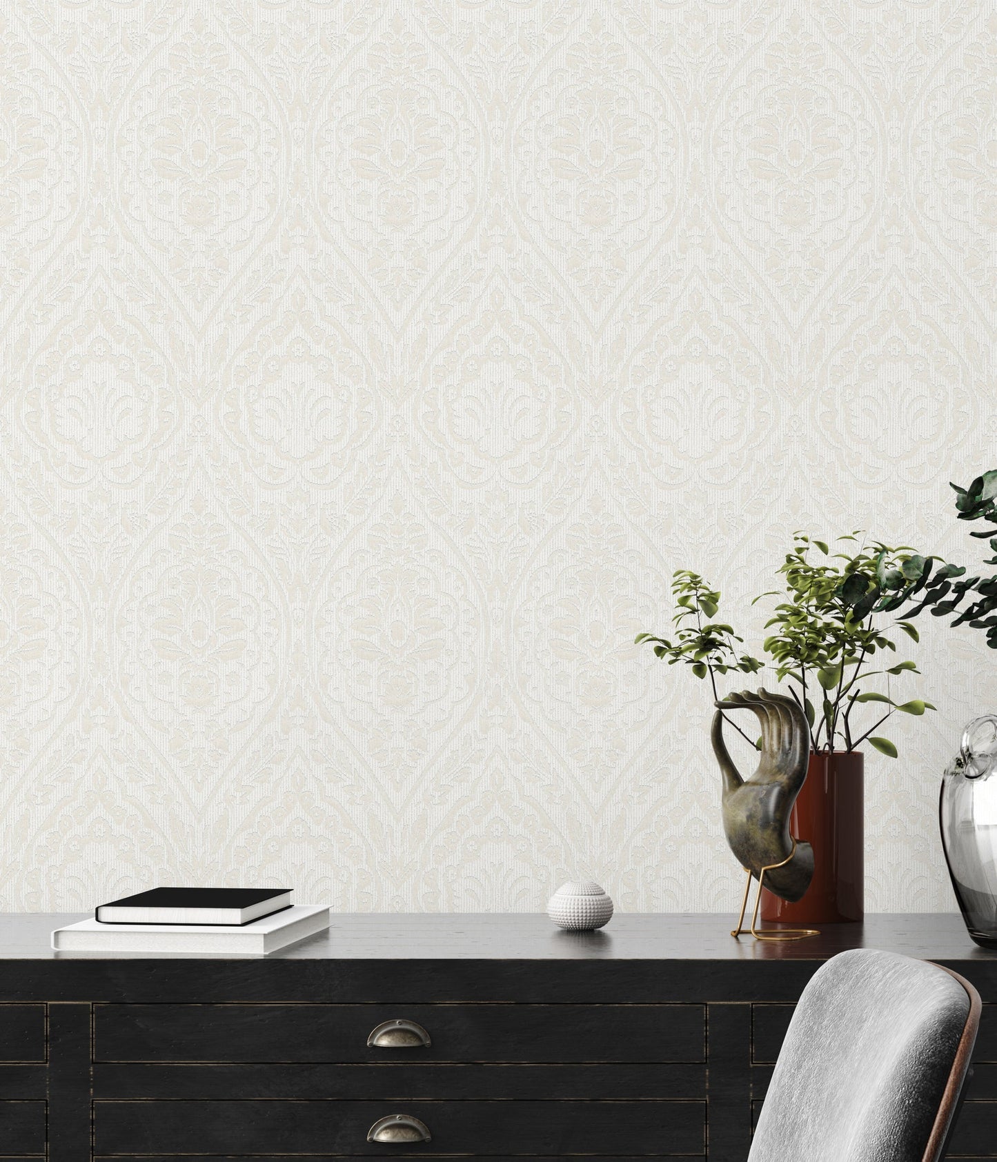 Architects Paper Tessuto 2 Vlies-Textiltapete Creme Weiß 10,05 m x 0,53 m