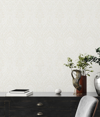 Architects Paper Tessuto 2 Vlies-Textiltapete Creme Weiß 10,05 m x 0,53 m