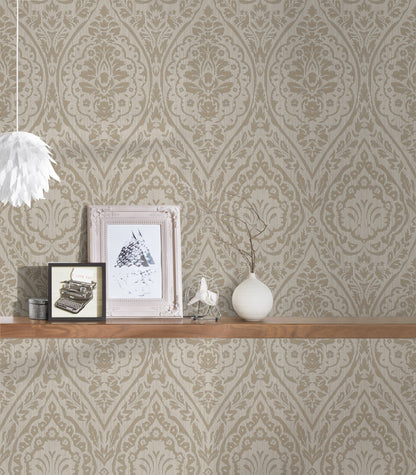 Architects Paper Tessuto 2 Vlies-Textiltapete Braun Beige 10,05 m x 0,53 m