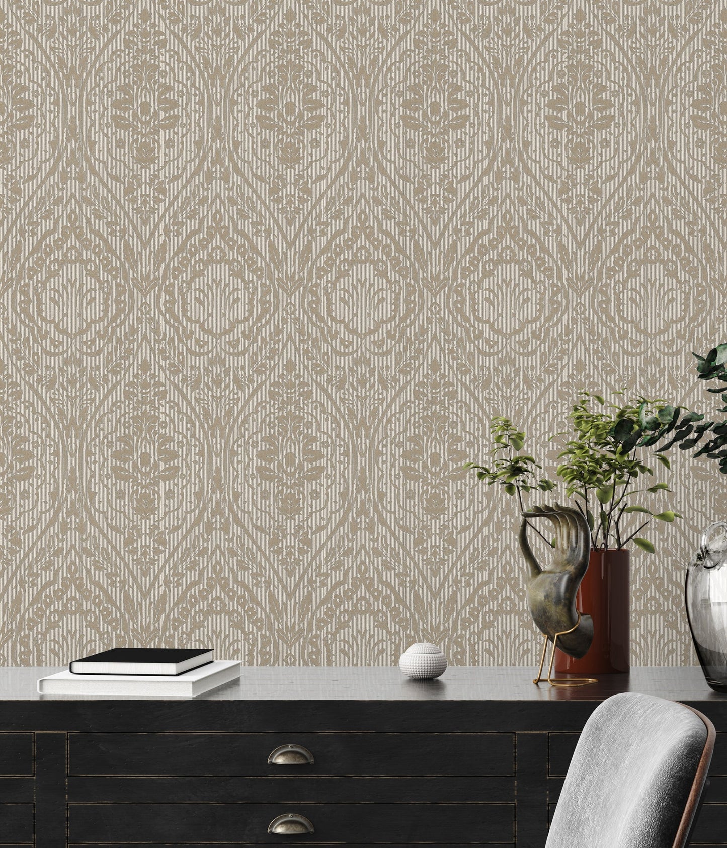 Architects Paper Tessuto 2 Vlies-Textiltapete Braun Beige 10,05 m x 0,53 m