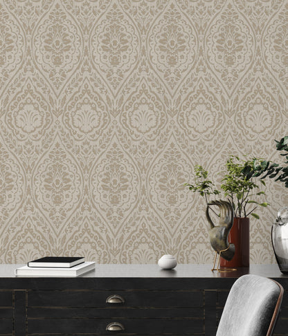 Architects Paper Tessuto 2 Vlies-Textiltapete Braun Beige 10,05 m x 0,53 m