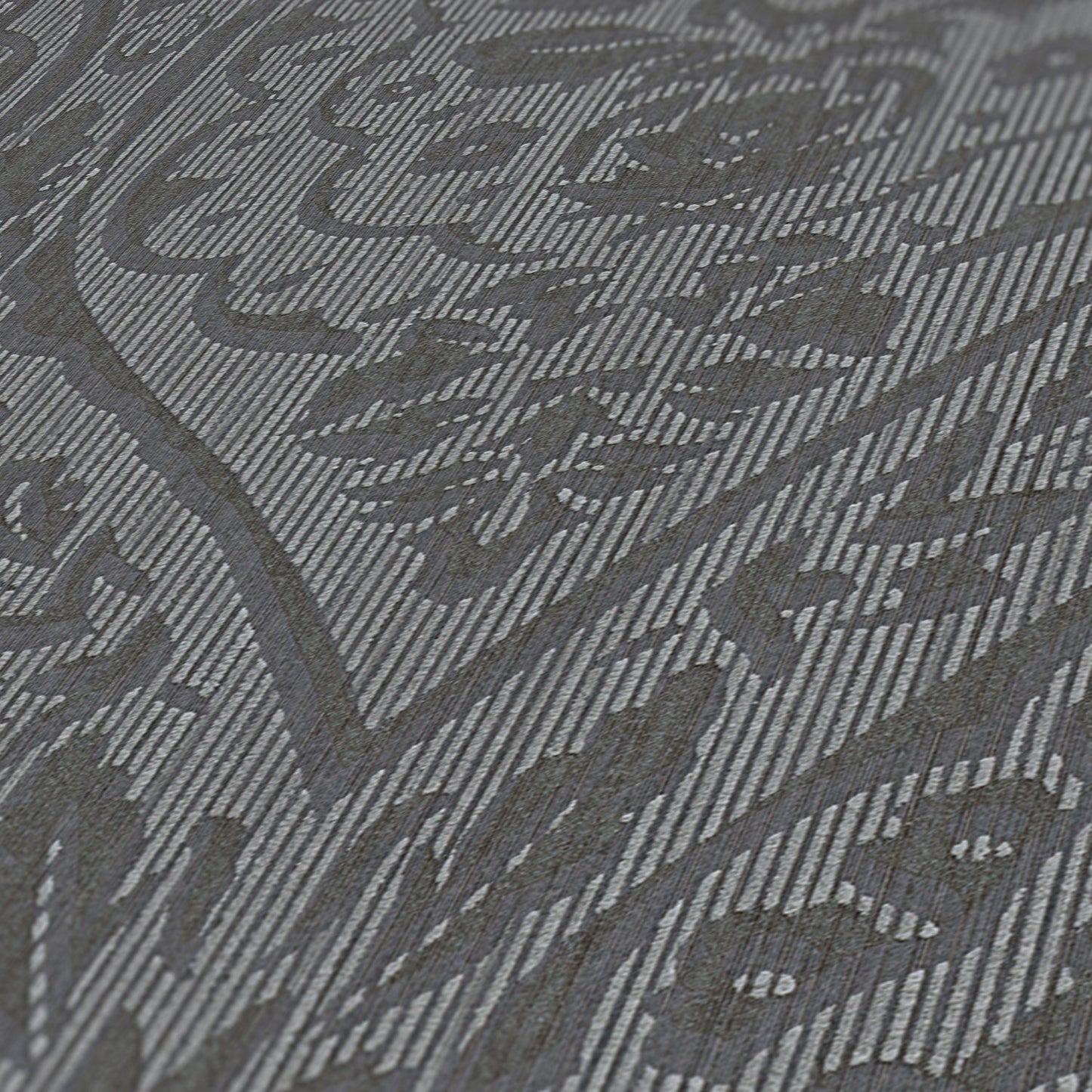 Architects Paper Tessuto 2 Vlies-Textiltapete Braun Schwarz 10,05 m x 0,53 m