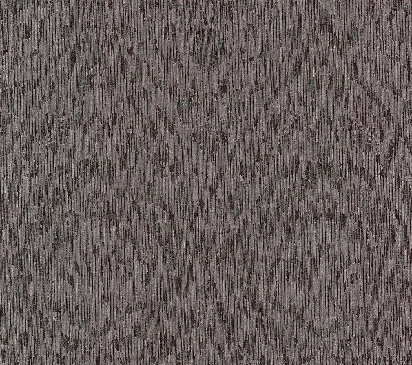 Architects Paper Tessuto 2 Vlies-Textiltapete Braun Schwarz 10,05 m x 0,53 m