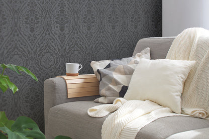 Architects Paper Tessuto 2 Vlies-Textiltapete Braun Schwarz 10,05 m x 0,53 m