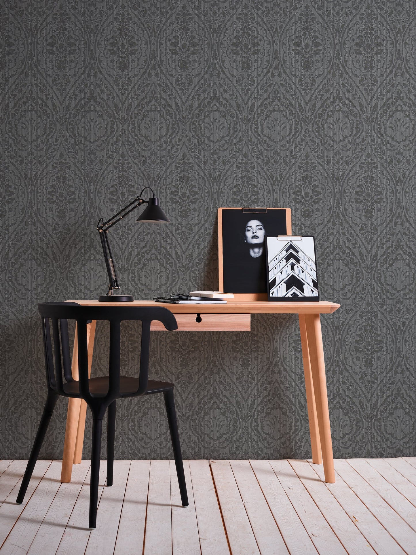 Architects Paper Tessuto 2 Vlies-Textiltapete Braun Schwarz 10,05 m x 0,53 m