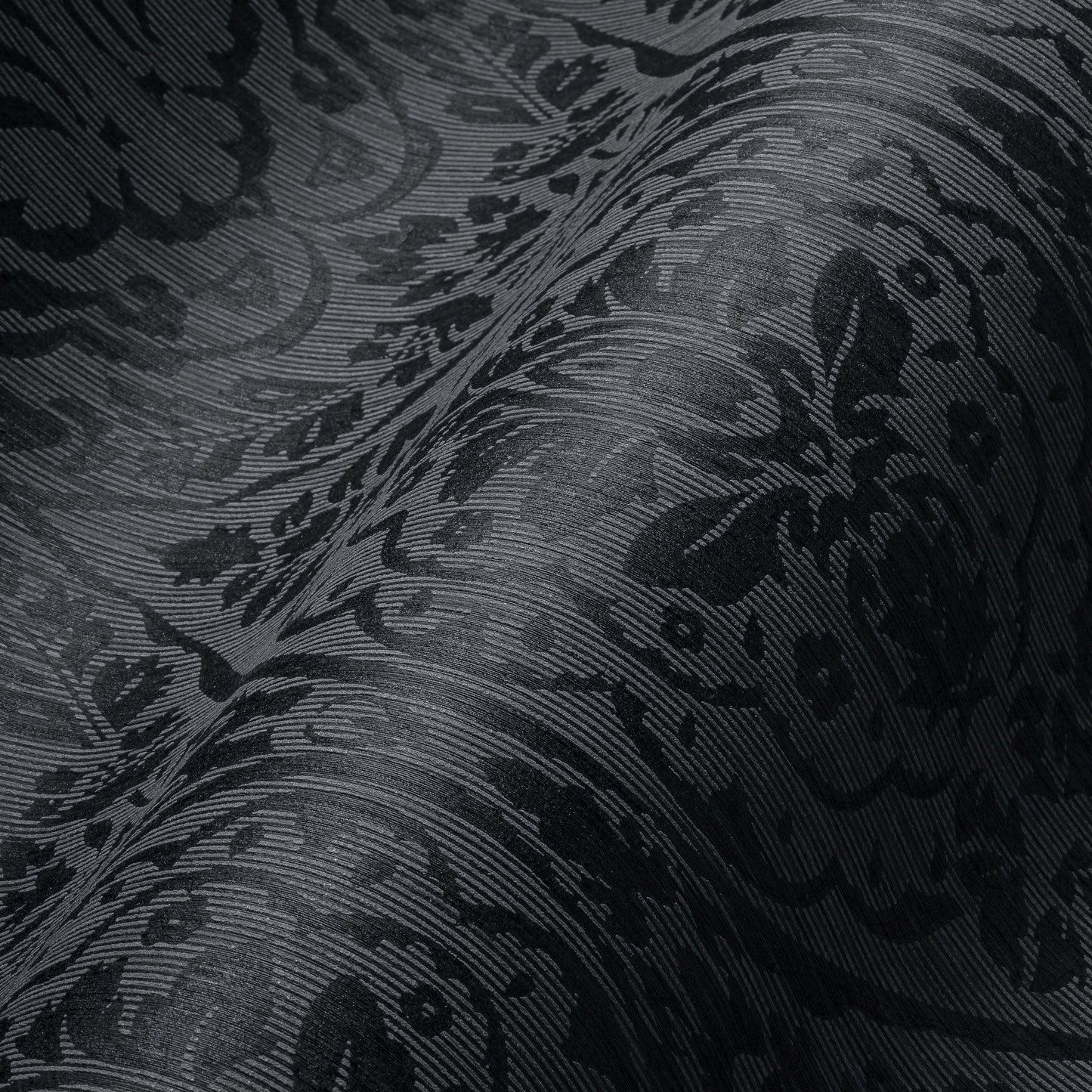 Architects Paper Tessuto 2 Vlies-Textiltapete Schwarz Grau 10,05 m x 0,53 m