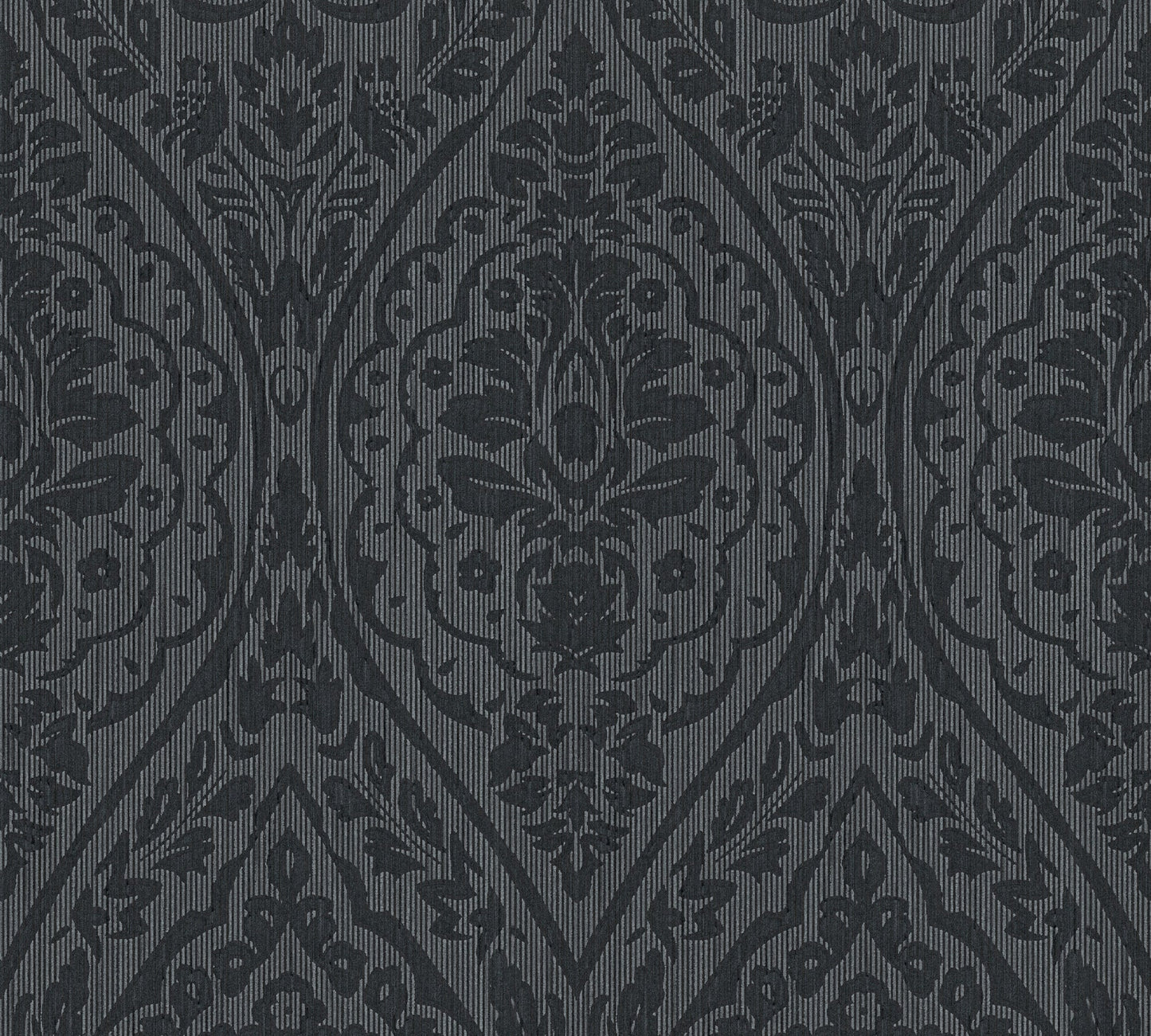 Architects Paper Tessuto 2 Vlies-Textiltapete Schwarz Grau 10,05 m x 0,53 m