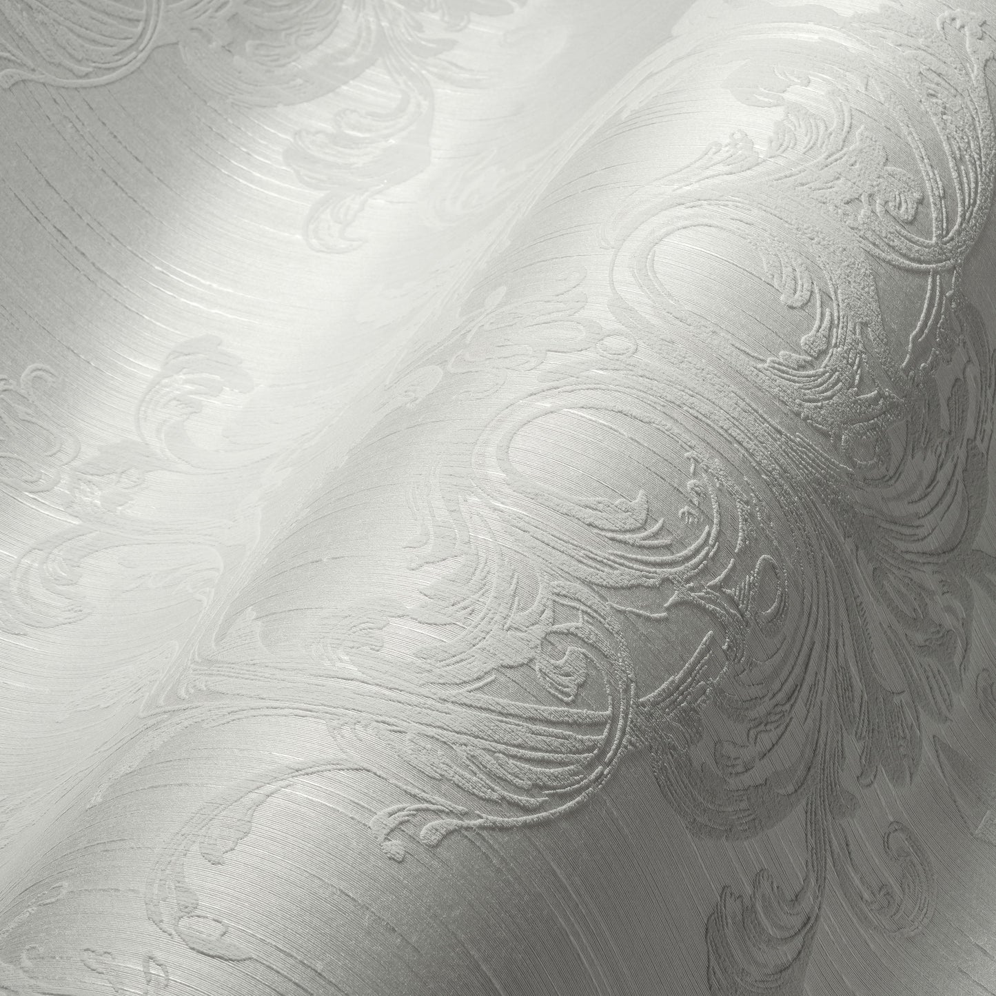 Architects Paper Tessuto 2 Vlies-Textiltapete Weiß Grau 10,05 m x 0,53 m