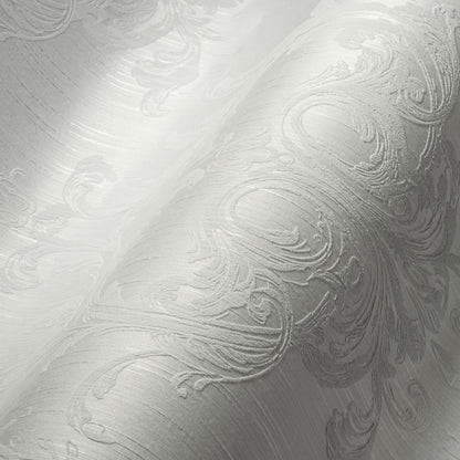 Architects Paper Tessuto 2 Vlies-Textiltapete Weiß Grau 10,05 m x 0,53 m