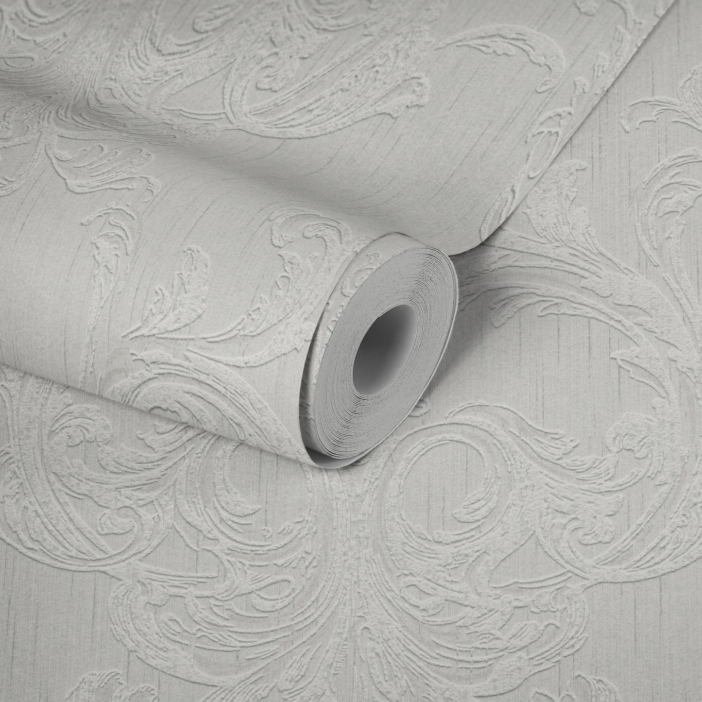 Architects Paper Tessuto 2 Vlies-Textiltapete Weiß Grau 10,05 m x 0,53 m