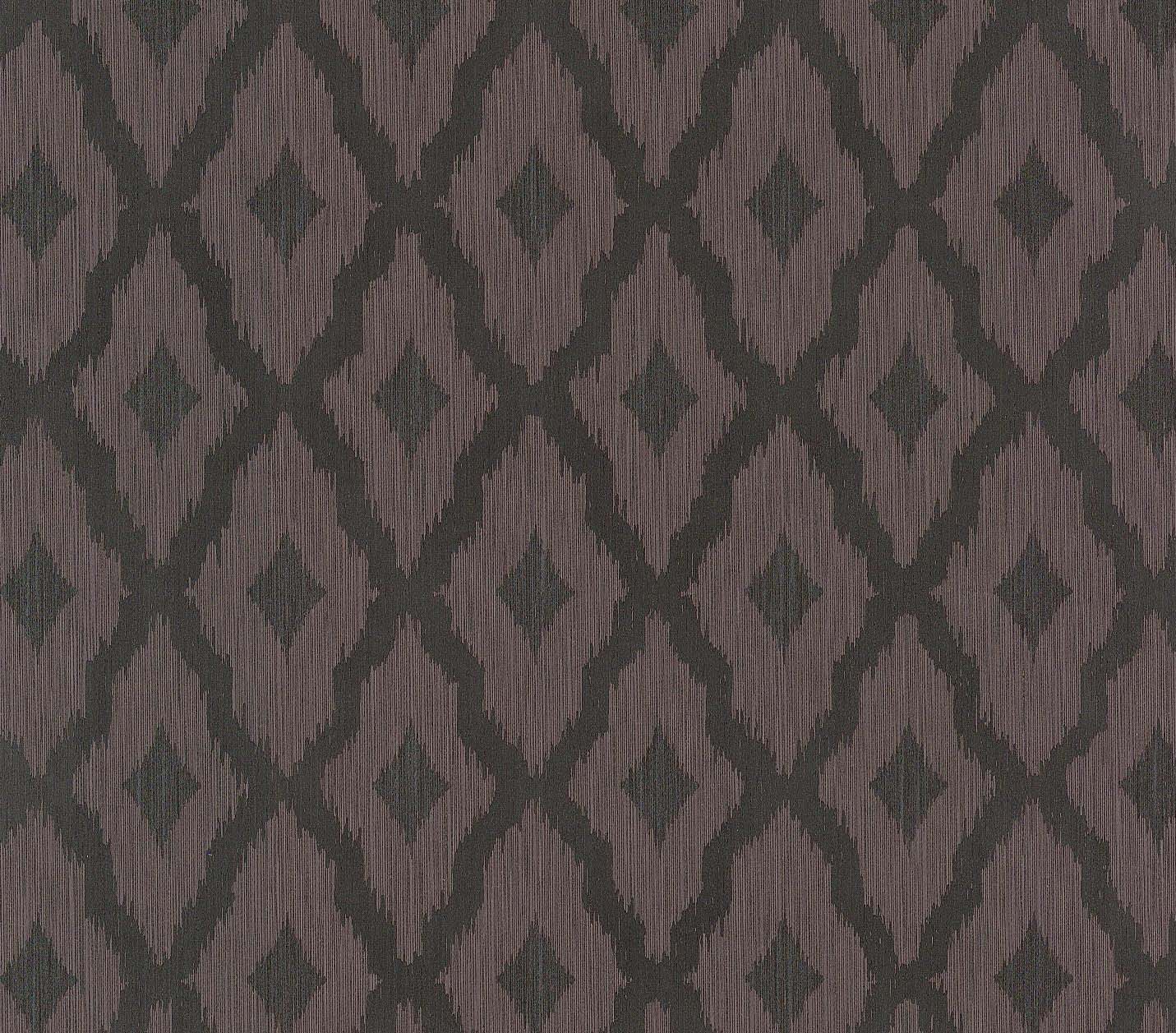 Architects Paper Tessuto 2 Vlies-Textiltapete Grau Schwarz 10,05 m x 0,53 m