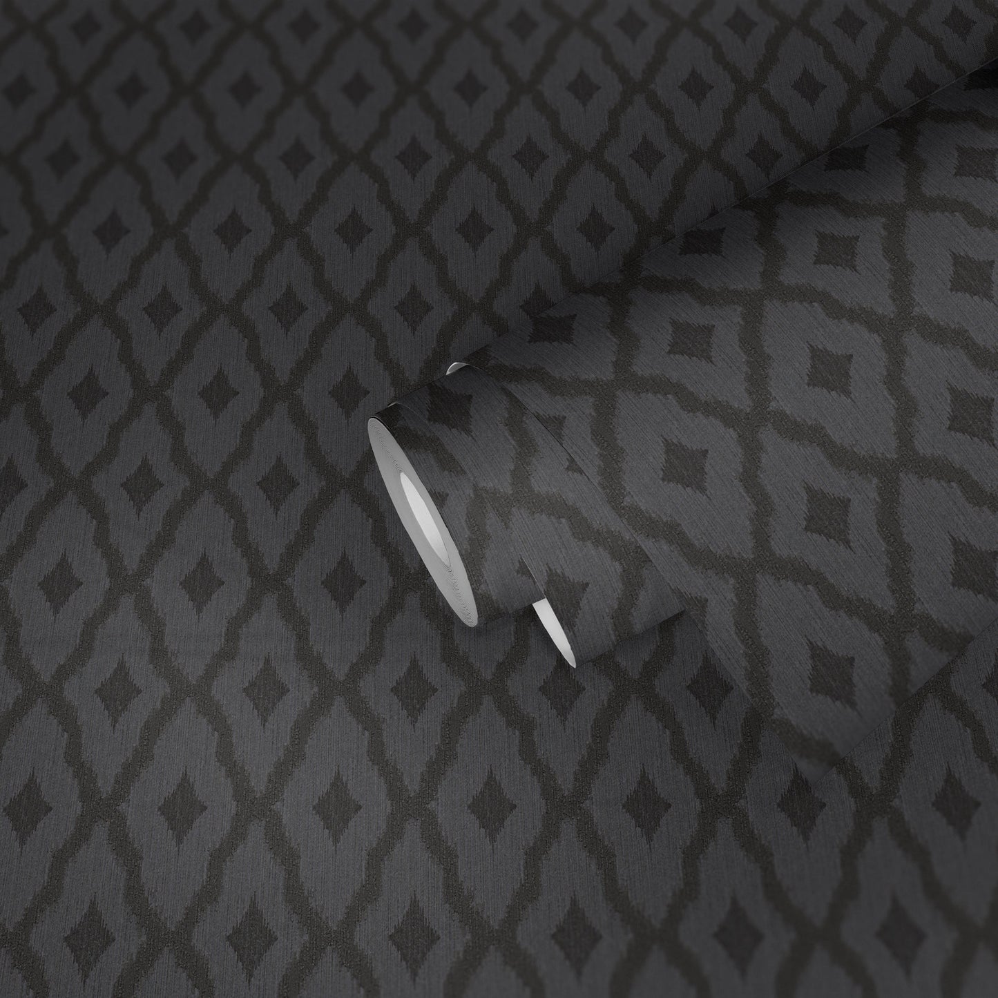 Architects Paper Tessuto 2 Vlies-Textiltapete Grau Schwarz 10,05 m x 0,53 m