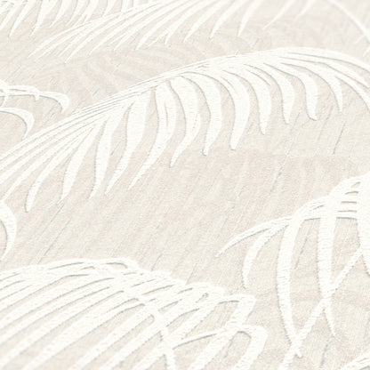 Architects Paper Tessuto 2 Dschungel Textiltapete Creme Weiß 10,05 m x 0,53 m