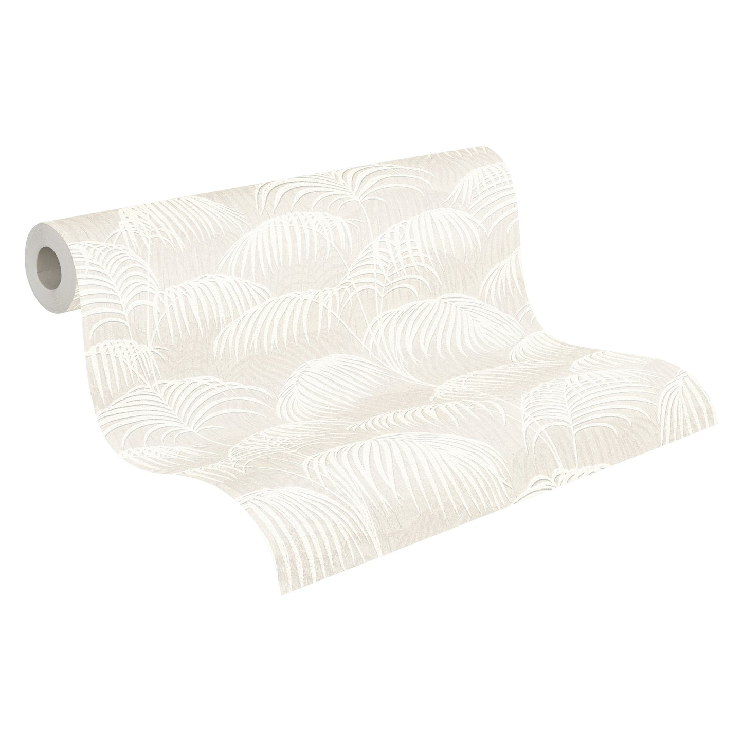 Architects Paper Tessuto 2 Dschungel Textiltapete Creme Weiß 10,05 m x 0,53 m