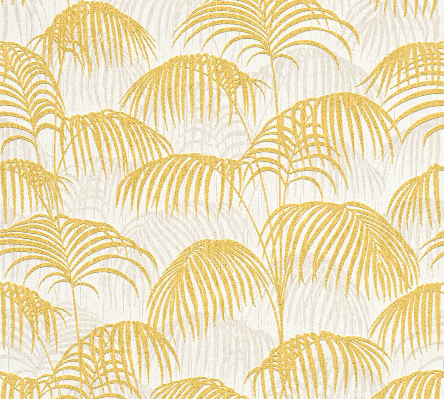 Architects Paper Tessuto 2 Dschungel Textiltapete Gold Gelb Weiß 10,05 m x 0,53 m