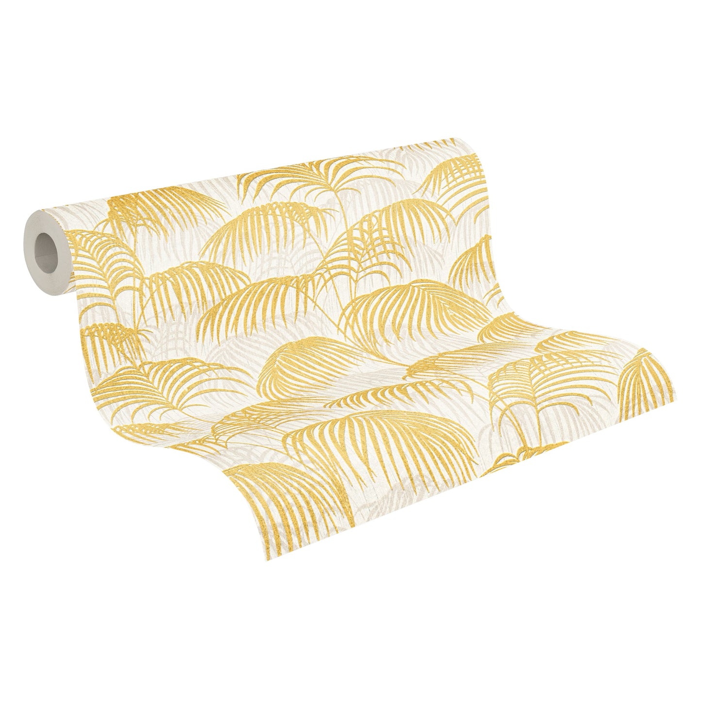 Architects Paper Tessuto 2 Dschungel Textiltapete Gold Gelb Weiß 10,05 m x 0,53 m