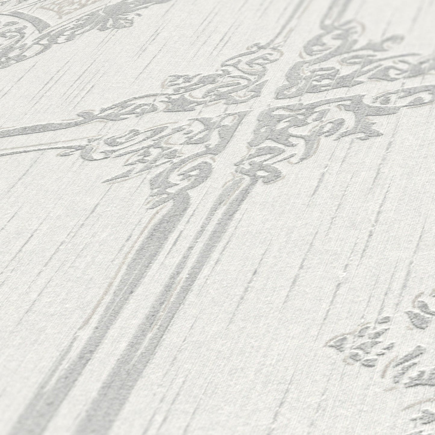 Architects Paper Tessuto 2 Vlies-Textiltapete Grau Weiß 10,05 m x 0,53 m