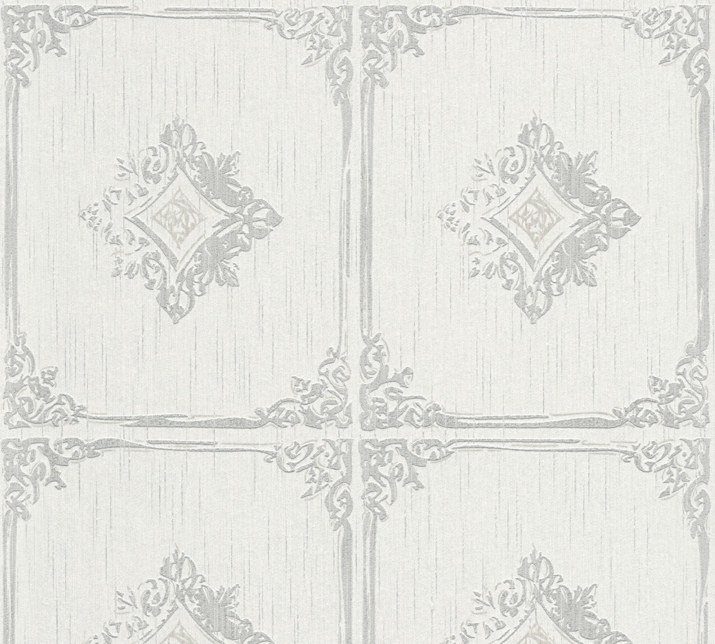 Architects Paper Tessuto 2 Vlies-Textiltapete Grau Weiß 10,05 m x 0,53 m