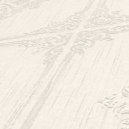 Architects Paper Tessuto 2 Vlies-Textiltapete Creme Grau 10,05 m x 0,53 m