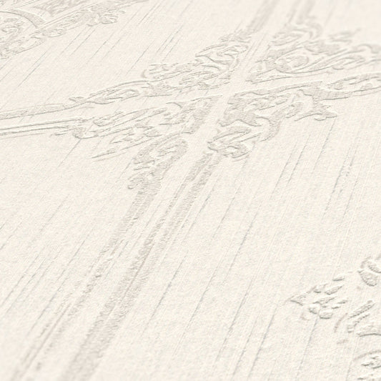 Architects Paper Tessuto 2 Vlies-Textiltapete Creme Grau 10,05 m x 0,53 m