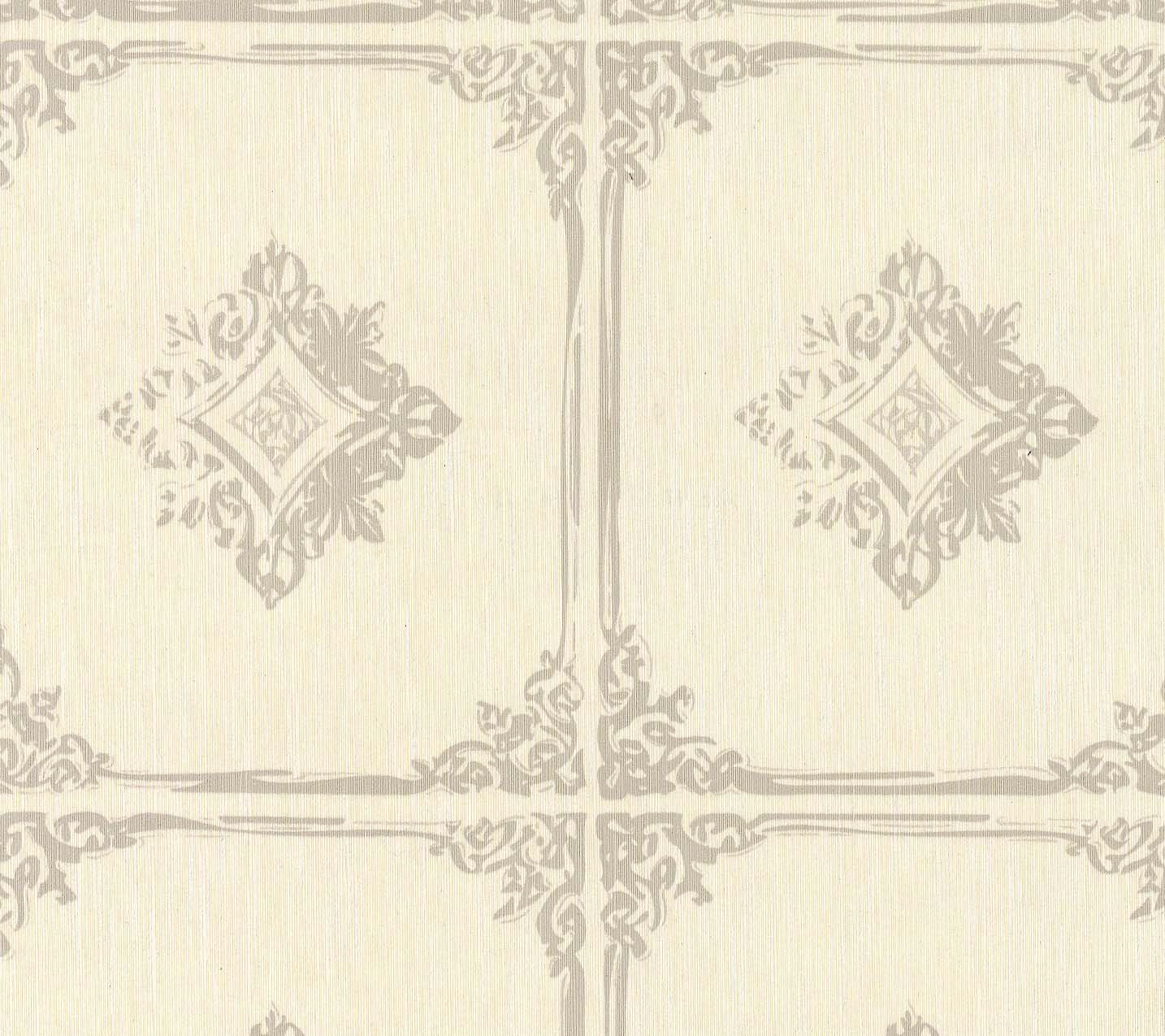 Architects Paper Tessuto 2 Vlies-Textiltapete Creme Grau 10,05 m x 0,53 m