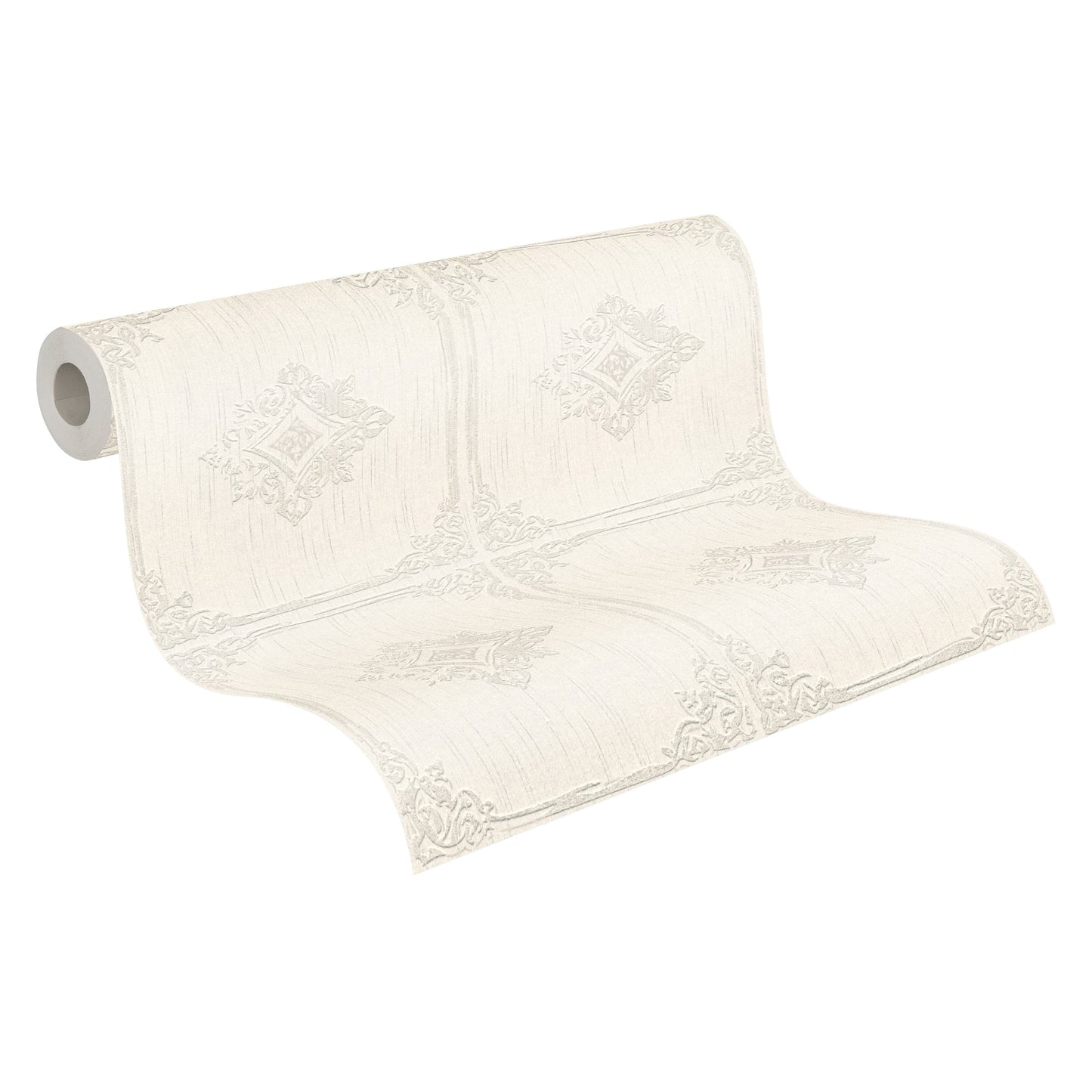 Architects Paper Tessuto 2 Vlies-Textiltapete Creme Grau 10,05 m x 0,53 m