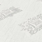 Architects Paper Tessuto 2 Vlies-Textiltapete Grau Weiß 10,05 m x 0,53 m