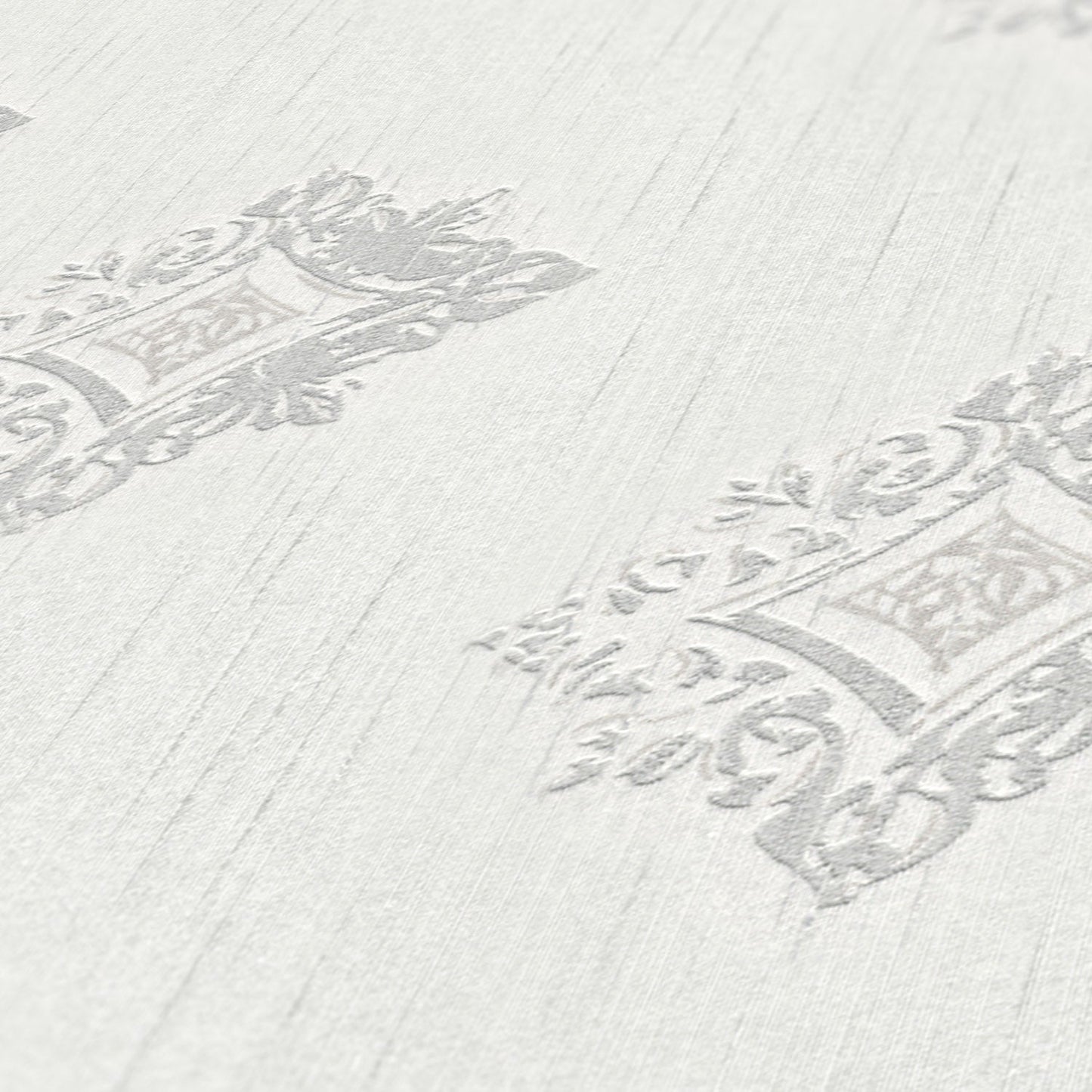 Architects Paper Tessuto 2 Vlies-Textiltapete Grau Weiß 10,05 m x 0,53 m