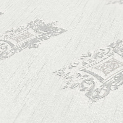 Architects Paper Tessuto 2 Vlies-Textiltapete Grau Weiß 10,05 m x 0,53 m