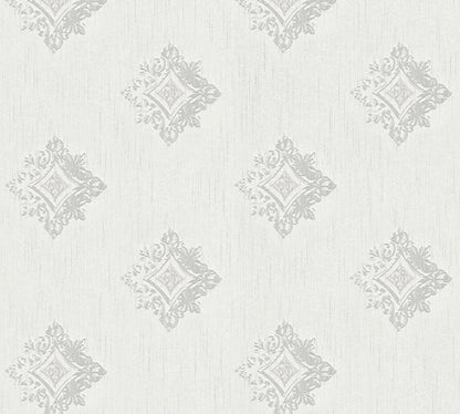 Architects Paper Tessuto 2 Vlies-Textiltapete Grau Weiß 10,05 m x 0,53 m