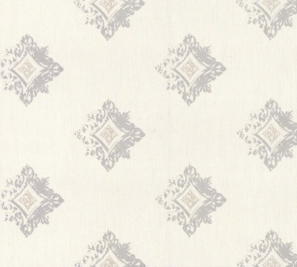 Architects Paper Tessuto 2 Vlies-Textiltapete Grau Weiß 10,05 m x 0,53 m