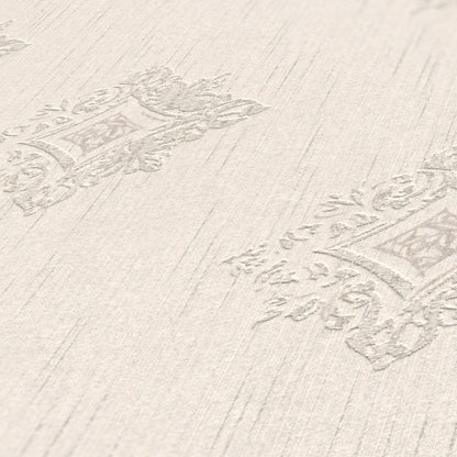 Architects Paper Tessuto 2 Vlies-Textiltapete Creme Grau 10,05 m x 0,53 m