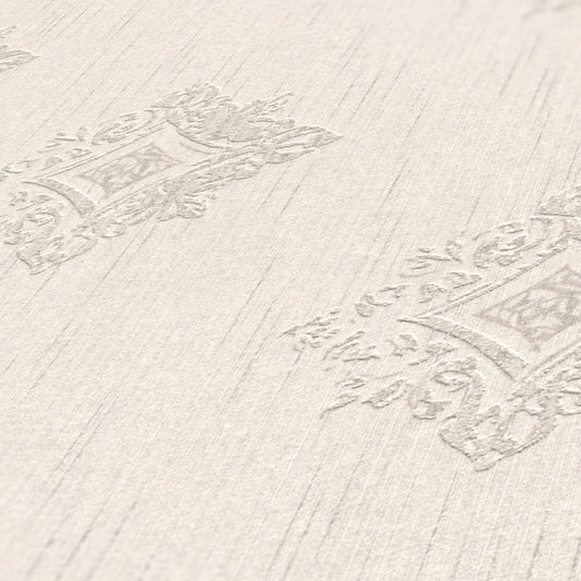 Architects Paper Tessuto 2 Vlies-Textiltapete Creme Grau 10,05 m x 0,53 m