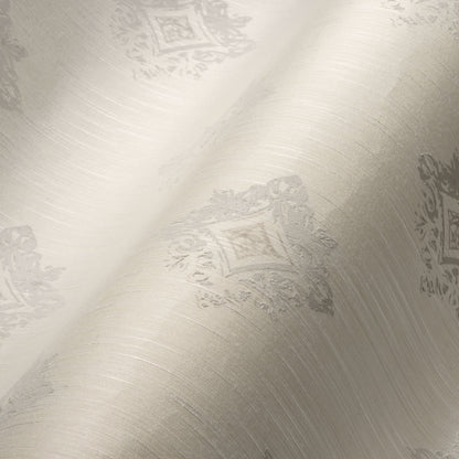 Architects Paper Tessuto 2 Vlies-Textiltapete Creme Grau 10,05 m x 0,53 m