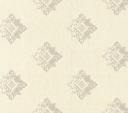 Architects Paper Tessuto 2 Vlies-Textiltapete Creme Grau 10,05 m x 0,53 m