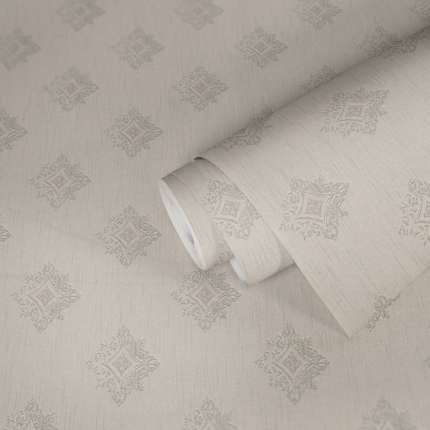 Architects Paper Tessuto 2 Vlies-Textiltapete Creme Grau 10,05 m x 0,53 m
