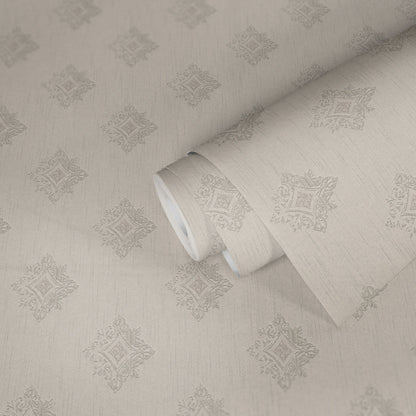 Architects Paper Tessuto 2 Vlies-Textiltapete Creme Grau 10,05 m x 0,53 m