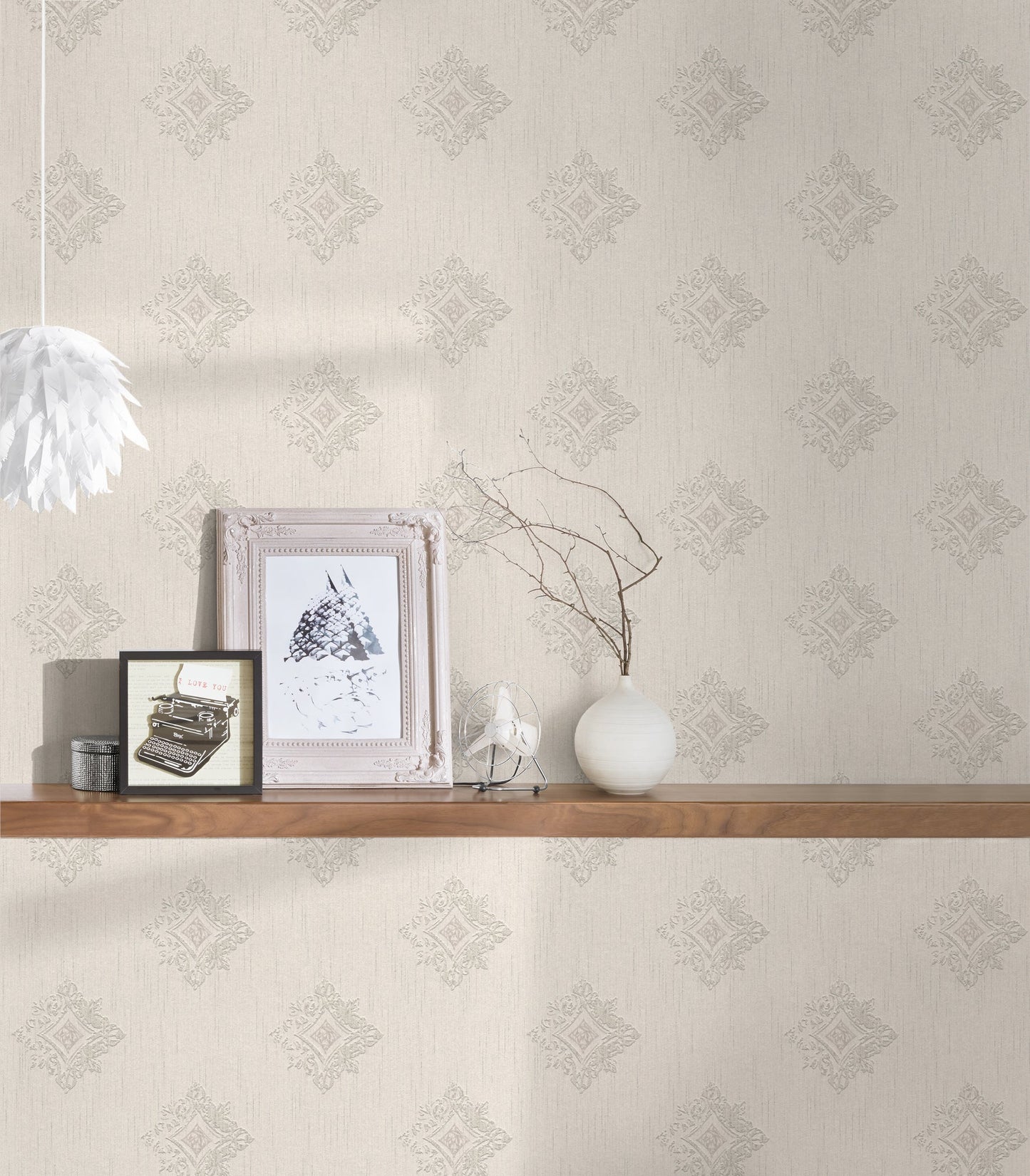 Architects Paper Tessuto 2 Vlies-Textiltapete Creme Grau 10,05 m x 0,53 m
