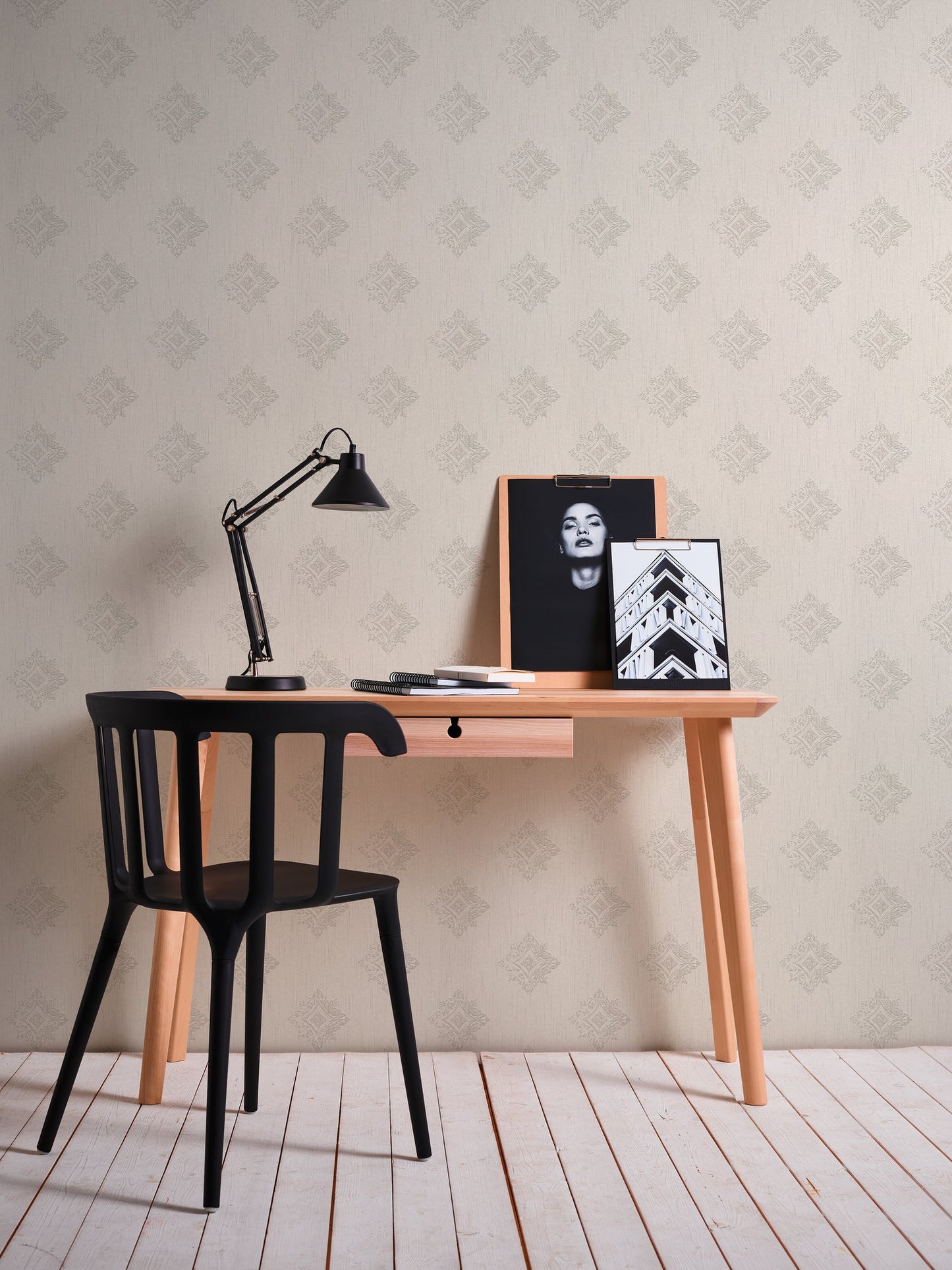 Architects Paper Tessuto 2 Vlies-Textiltapete Creme Grau 10,05 m x 0,53 m
