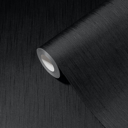 Architects Paper Metallic Silk Vlies-Textiltapete Schwarz 10,05 m x 0,53 m