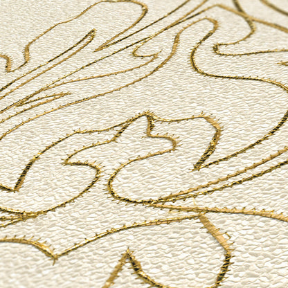 Architects Paper Nobile Designtapete Creme Gold 3,20 m x 0,7 m