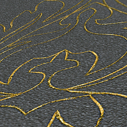 Architects Paper Nobile Designtapete Grau Schwarz Gold 3,20 m x 0,7 m