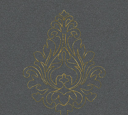 Architects Paper Nobile Designtapete Grau Schwarz Gold 3,20 m x 0,7 m