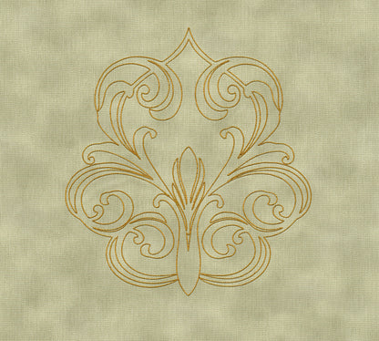 Architects Paper Nobile Designtapete Grün Gold 3,20 m x 0,7 m