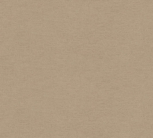 Strukturtapete Leinen Taupe Klassisch