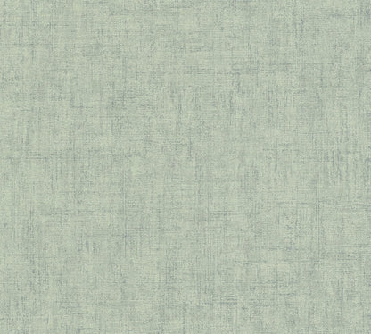 Mustertapete Vintage-Gewebe Salbeigrün - 10,05 m x 0,53 m