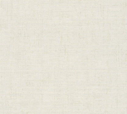 Mustertapete Vintage-Gewebe Cremeweiß - 10,05 m x 0,53 m