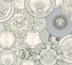 Versace Art De La Table Barock Tapete Weiß - 10,05 m x 0,70 m