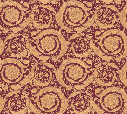 Versace Barocco Birds Rot - 10,05 m x 0,70 m