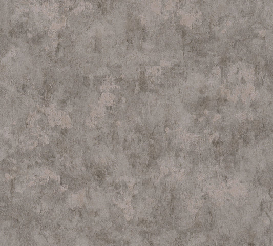 Livingwalls Metropolitan Stories Hot Spots Vliestapete Putzoptik Dunkelgrau Metallic - 10,05 m x 0,53 m